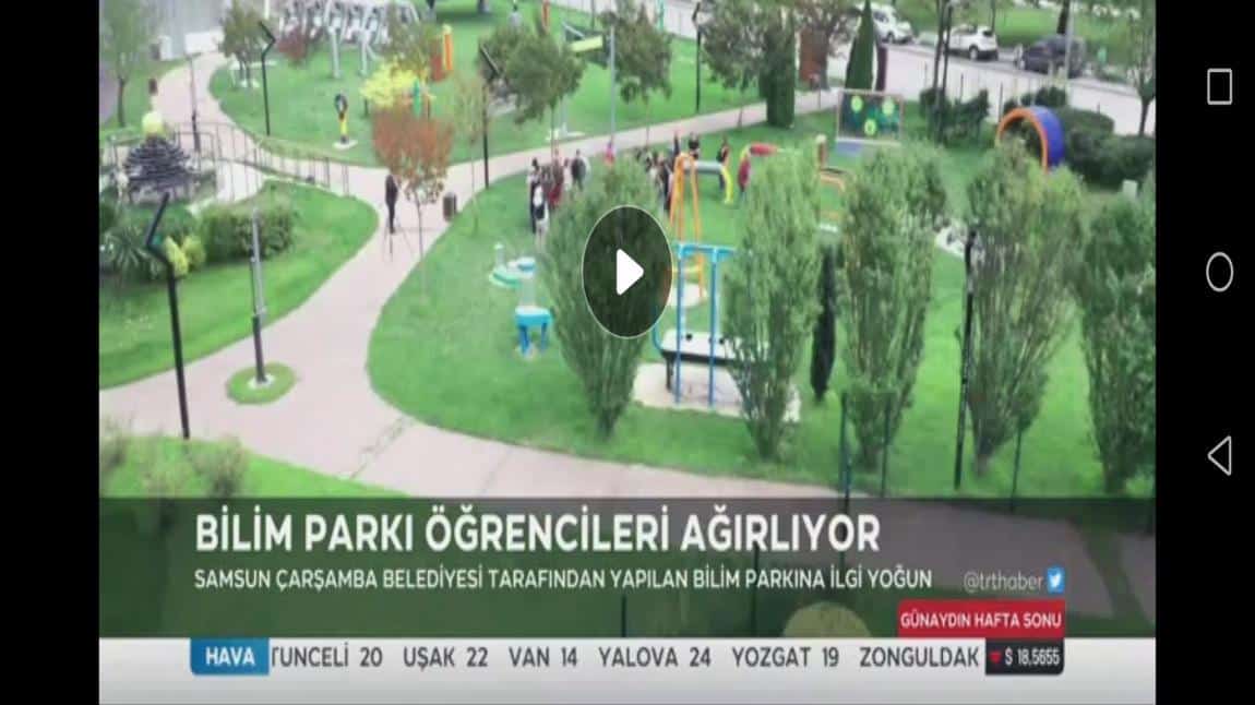 Çarşamba Bilim Parkını Ziyaret Eden Öğrencilerimiz TRT'de